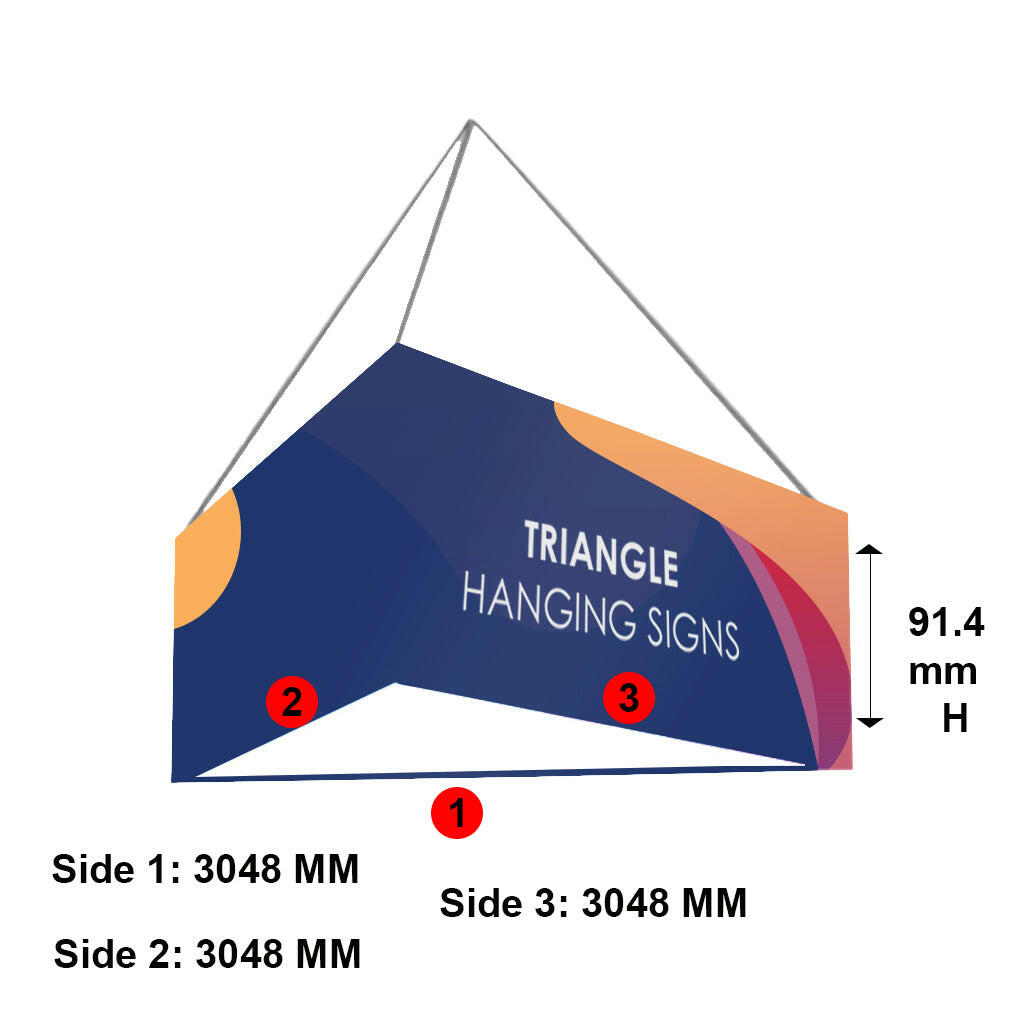 SkyTube Triangle Hanging Banner.