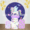 Unicorn Event Party Round Backdrop Kit.