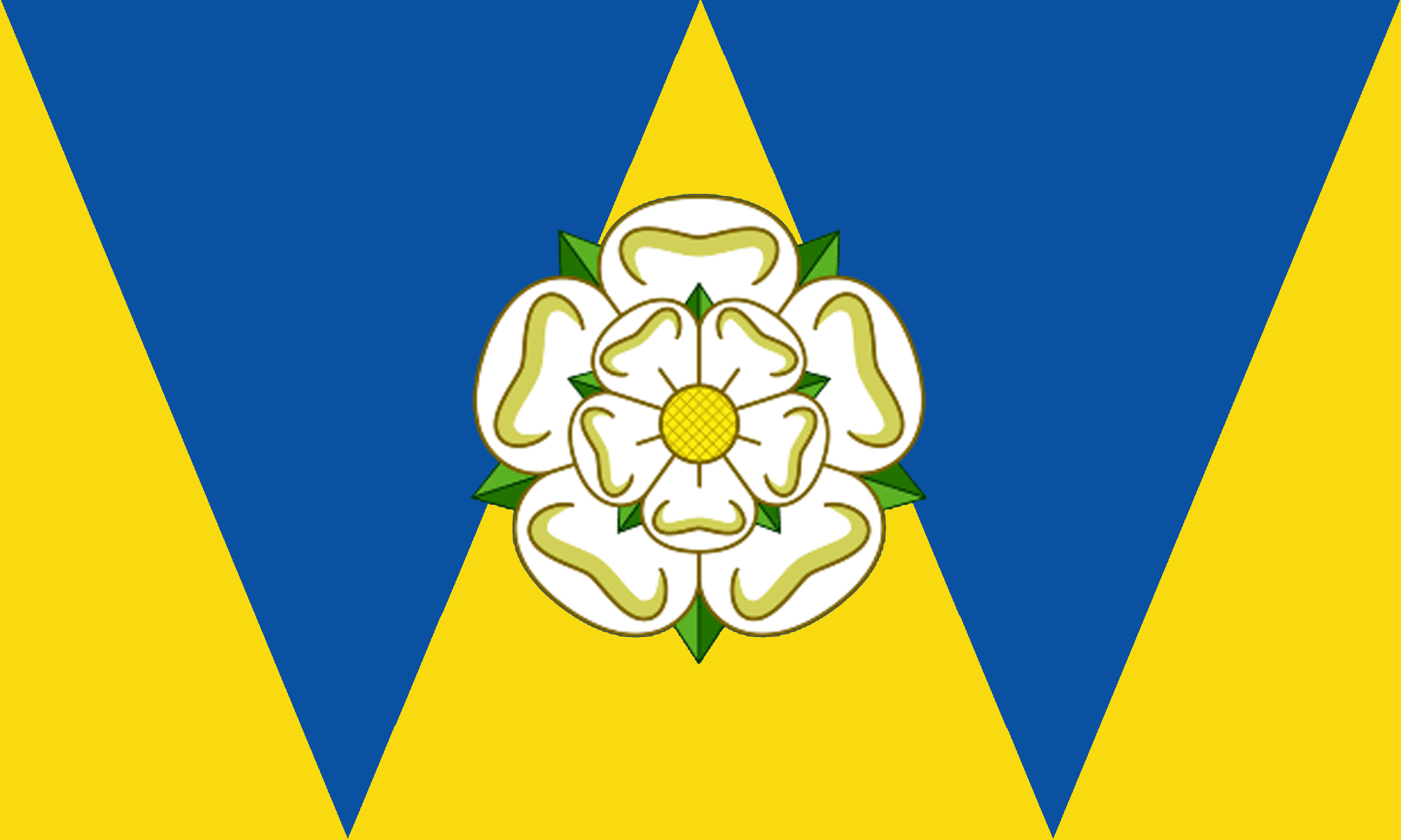West Yorkshire County Flag in TrueKolor Wrinkle Free Fabric.