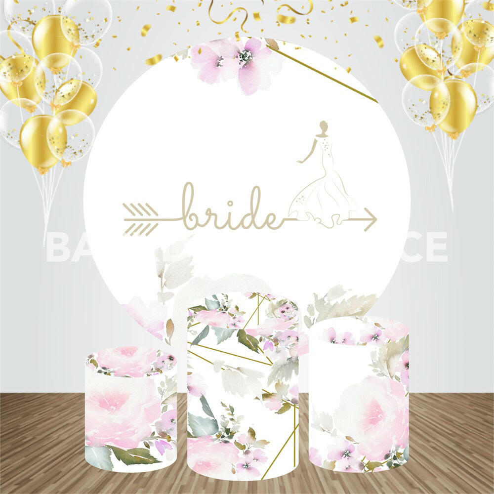 Bride To Be Event Party Round Backdrop Kit.