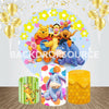 Wennie The Pooh Event Party Round Backdrop Kit.