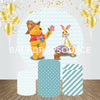 Wennie The Pooh Event Party Round Backdrop Kit.