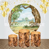 Jungle Themed Event Party Round Backdrop Kit.