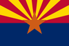 Arizona State Flag in TrueKolor Wrinkle Free Fabric.