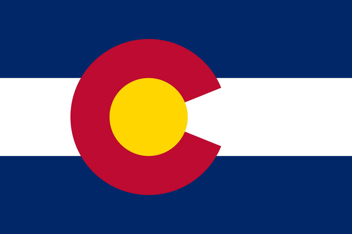 Colorado State Flag in TrueKolor Wrinkle Free Fabric.