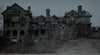 Creepy Halloween House Photo Backdrop.