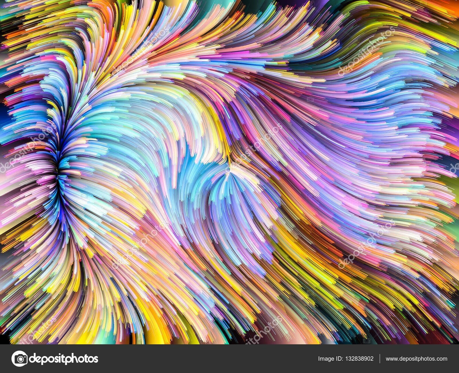 Multi Coloured Swirl  Backdrop.