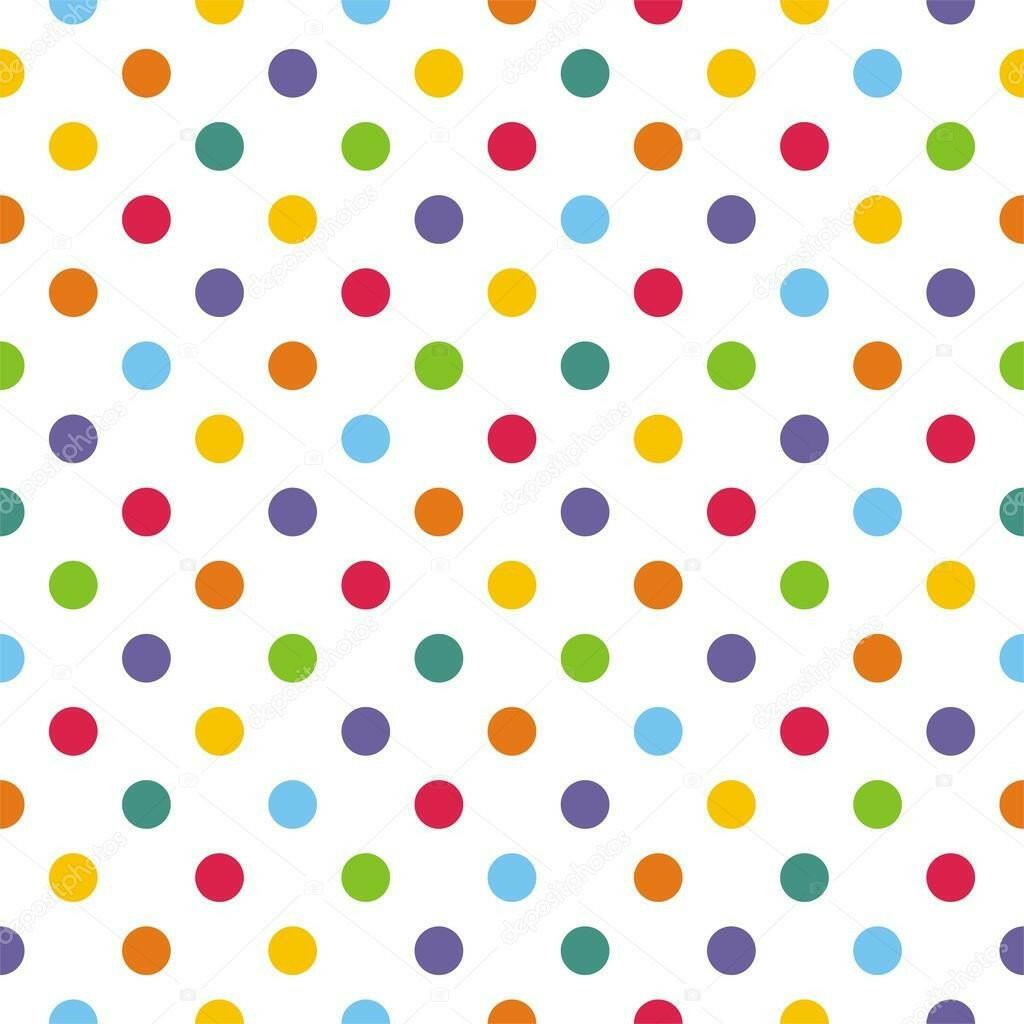 Multiple Colour Polka Dots  Backdrop.