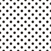 Black Polka Dots on White Background  Backdrop.