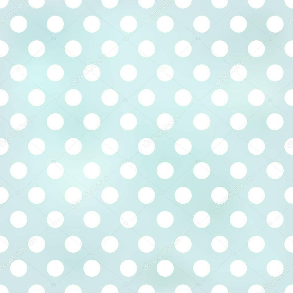 Light Blue Seamless Polka Dots  Backdrop.