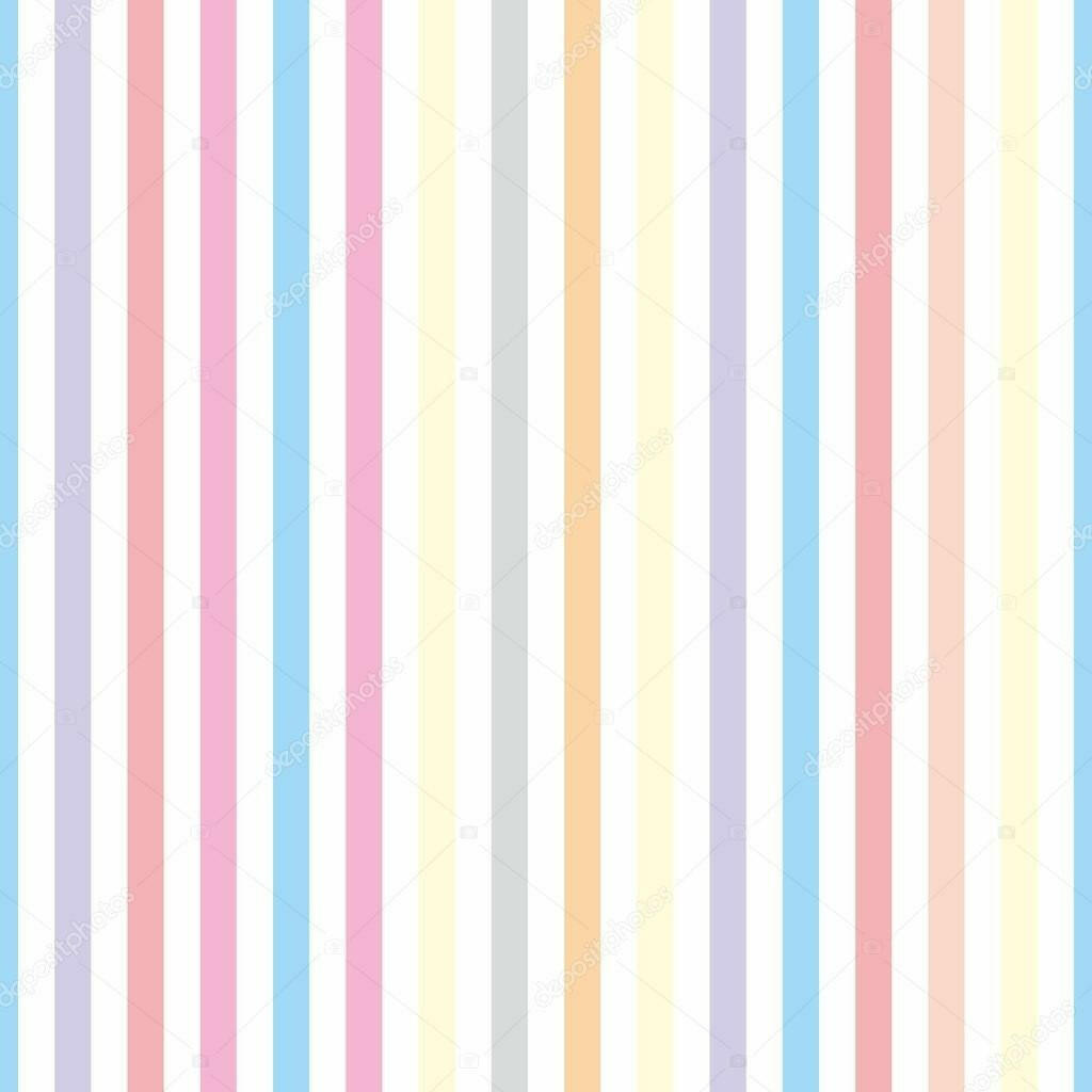 Seamless Vector Pastel Stripe  Backdrop.