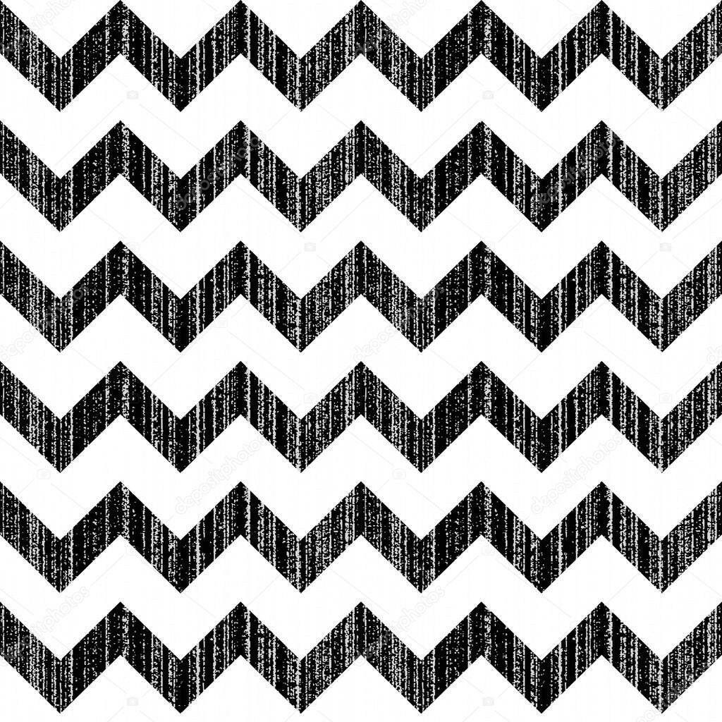 Black and White Scratched Chevron  Backdrop.