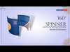 Custom Printed 360° Spinner Booth Enclosure Backdrop with LED Light.