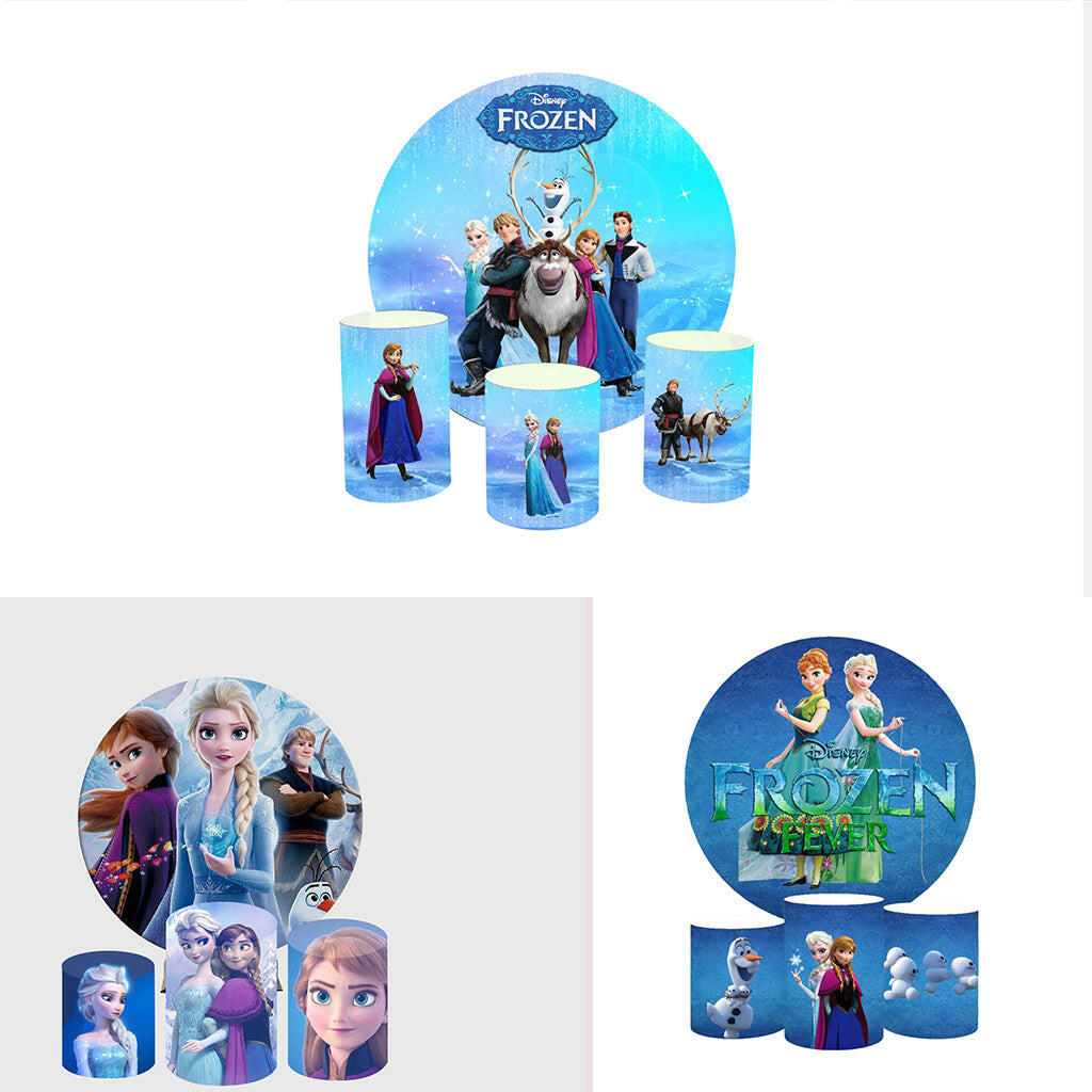 Pre Designed Round Backdrop Kits with Counter for Birthday Parties & Events.