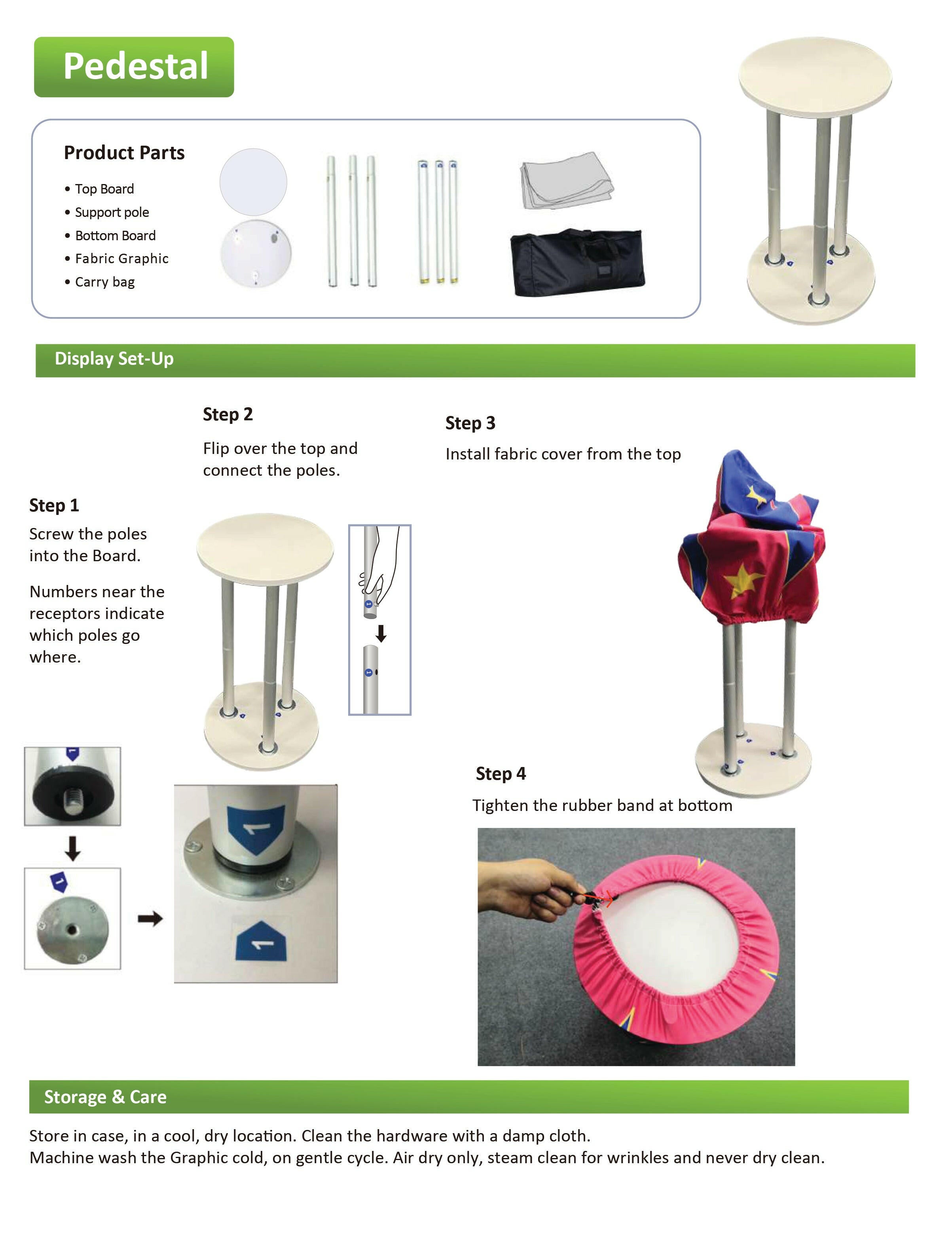 Pre Designed Round Backdrop Kits with Counter for Birthday Parties & Events.