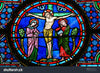 Jesus Crucifixion in Cathedral of Bayeux  Backdrop.