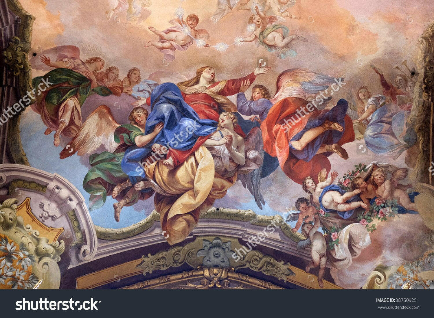 Bologna Church Assumption of Mary  Backdrop.