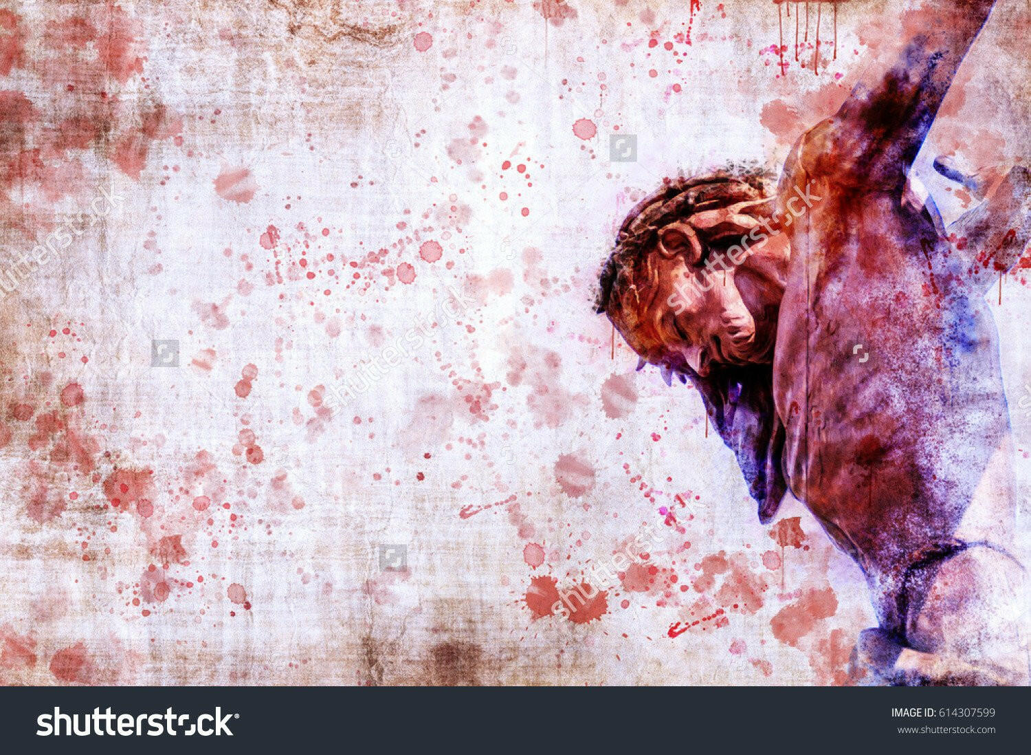 Jesus Christ On The Cross  Backdrop.