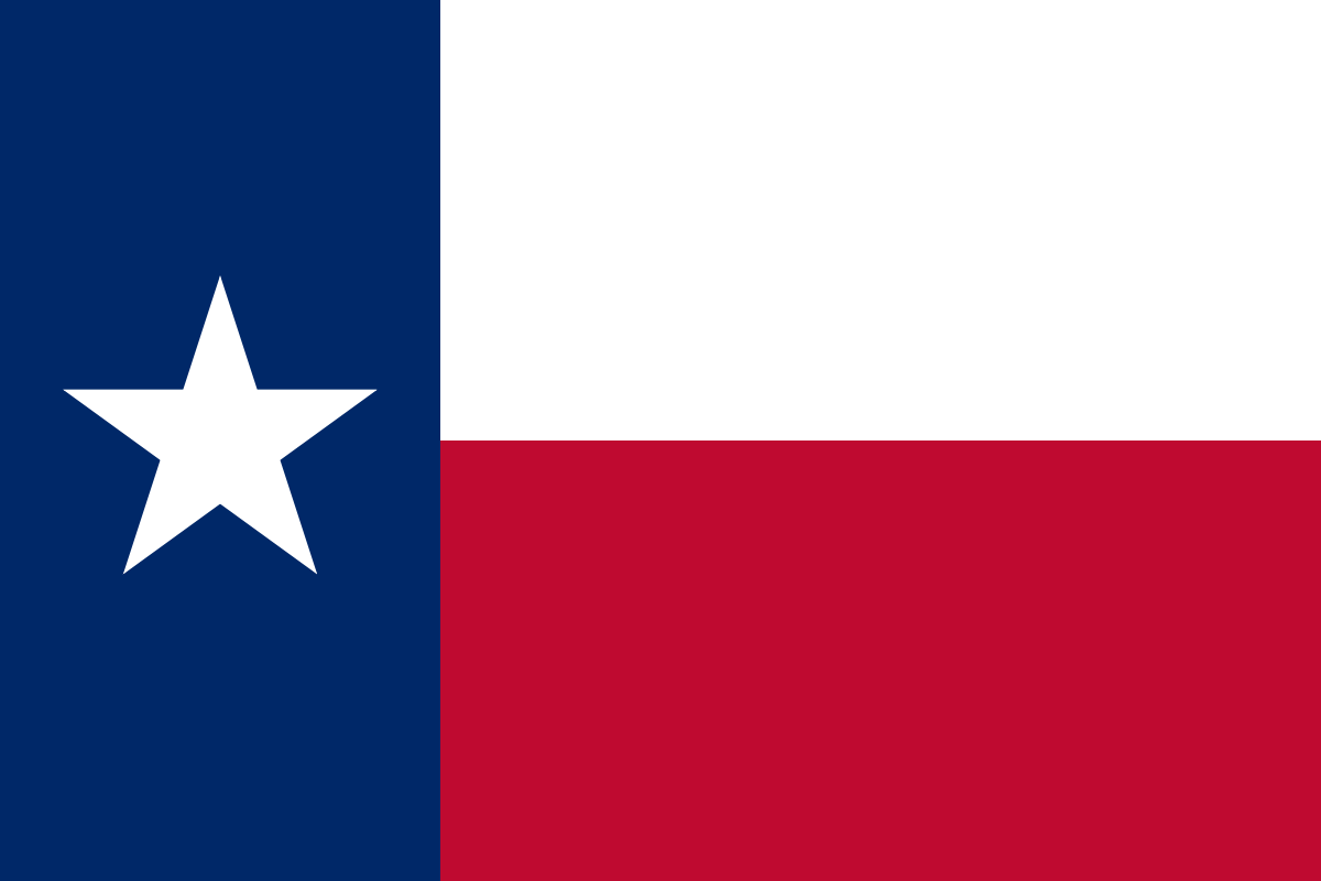 Texas State Flag in TrueKolor Wrinkle Free Fabric.