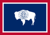 Wyoming State Flag in TrueKolor Wrinkle Free Fabric.