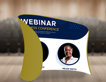 Transform Your Event Space with the Stunning Meeting Pod Fabric Display