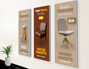 Wall-Mounted SEG Fabric Display for Stylish Visual Branding