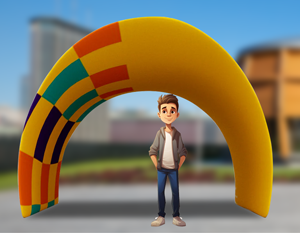 Make Your Event Memorable with the Tunnel Shaped Fabric Display