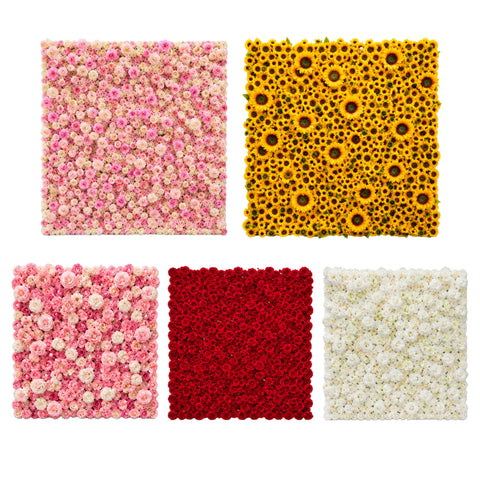 Artificial Flower Wall Backdrops (Backdrop Only)