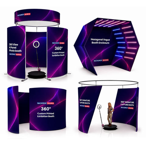 Photo Booth Backdrops & Enclosures