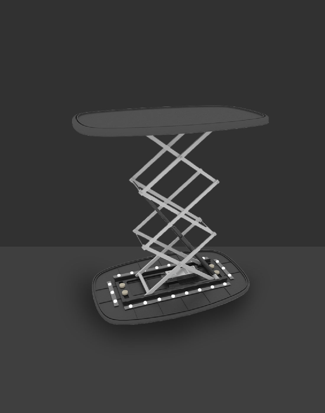 Backlit Rounded Square Popup Counter