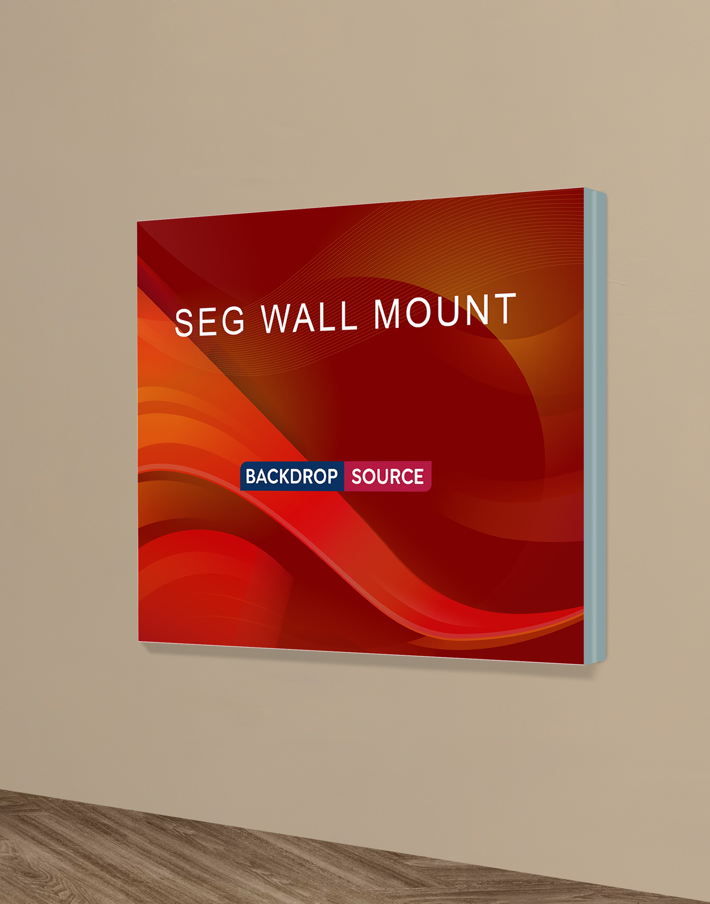 Wall-Mounted SEG Fabric display - 40mm Depth