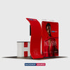 3x3m Curved Tension Fabric Backwall Display