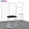 3x3m Curved Tension Fabric Backwall Display