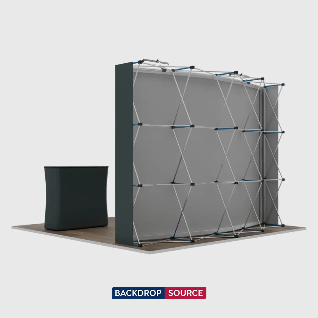 3x3m Curved Popup Exhibit Pro 3-in-1 Display Kit with Illume Lights
