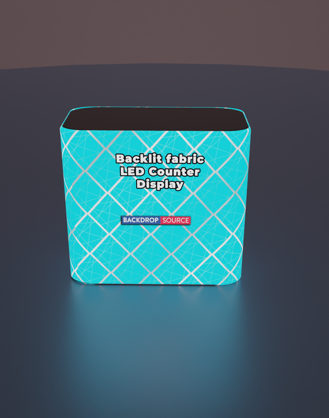 Backlit fabric Led Counter Display 1 m/1.2 m/1.8 m W