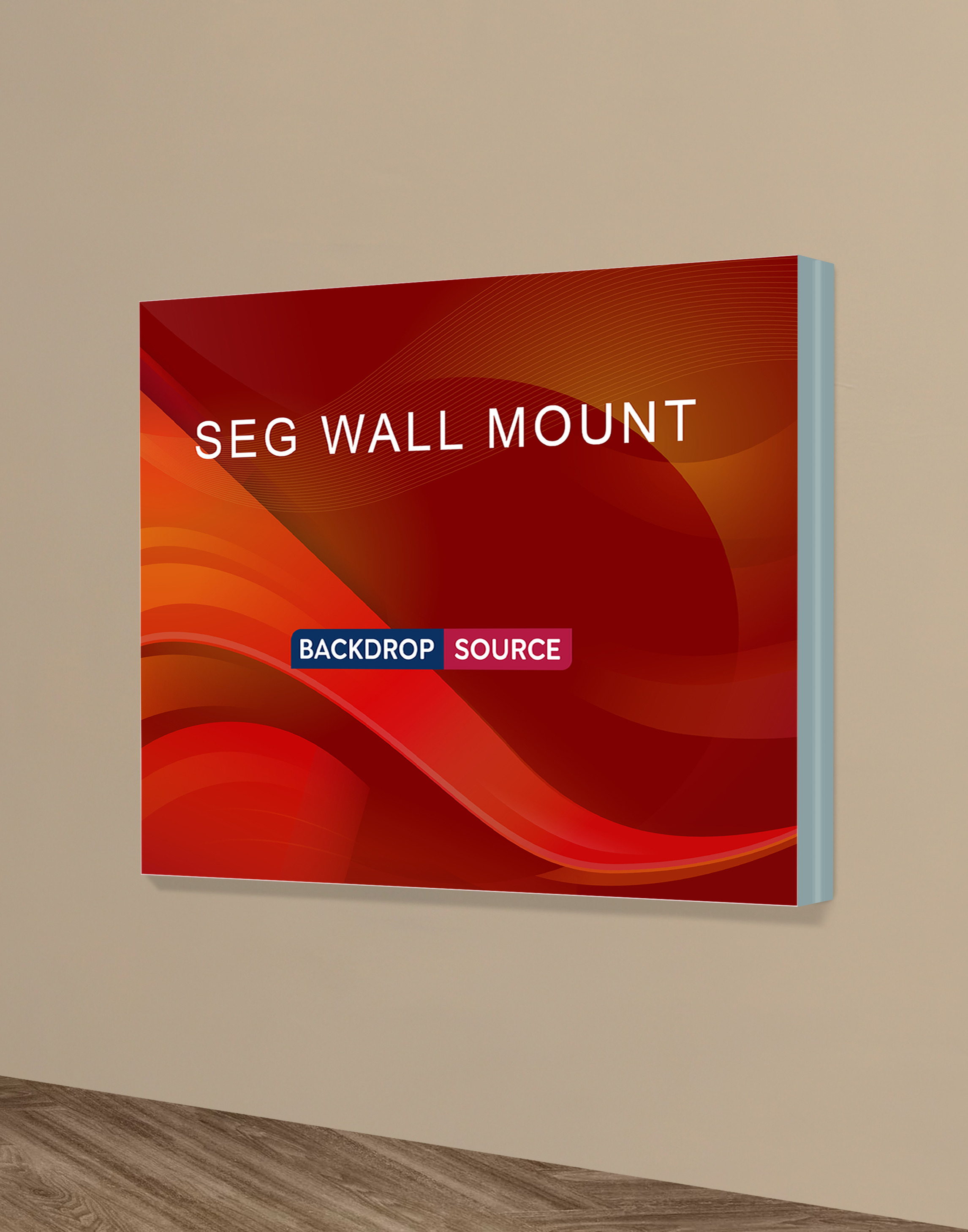 Wall-Mounted SEG Fabric display - 60mm Depth