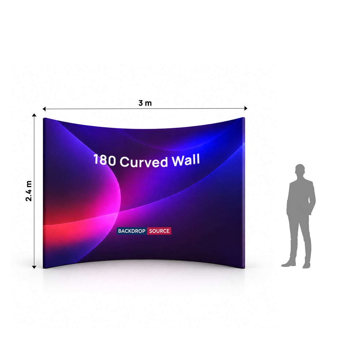 180° Curved Fabric Exhibition Booth Wall