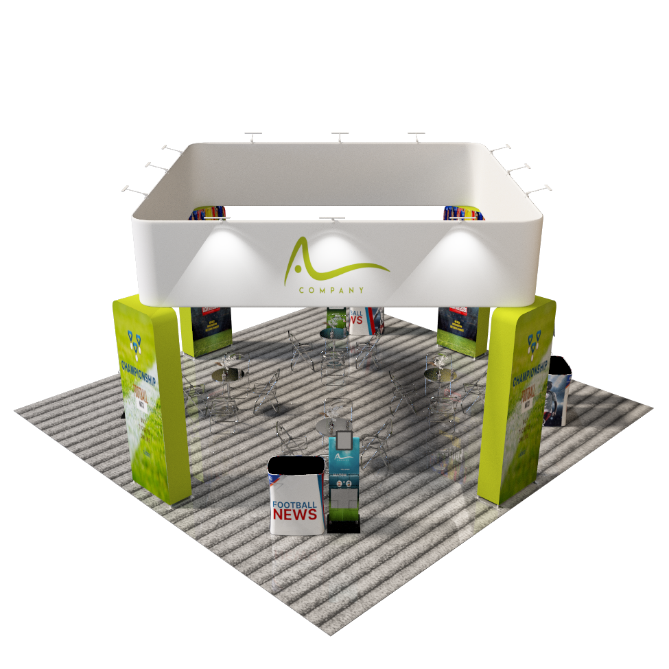 Modular Booth Kits 6m x 6m - Model 11.