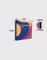 3m x 3m  Straight Popup Exhibit Pro 3-in-1 Display Kit with Illume Lights.