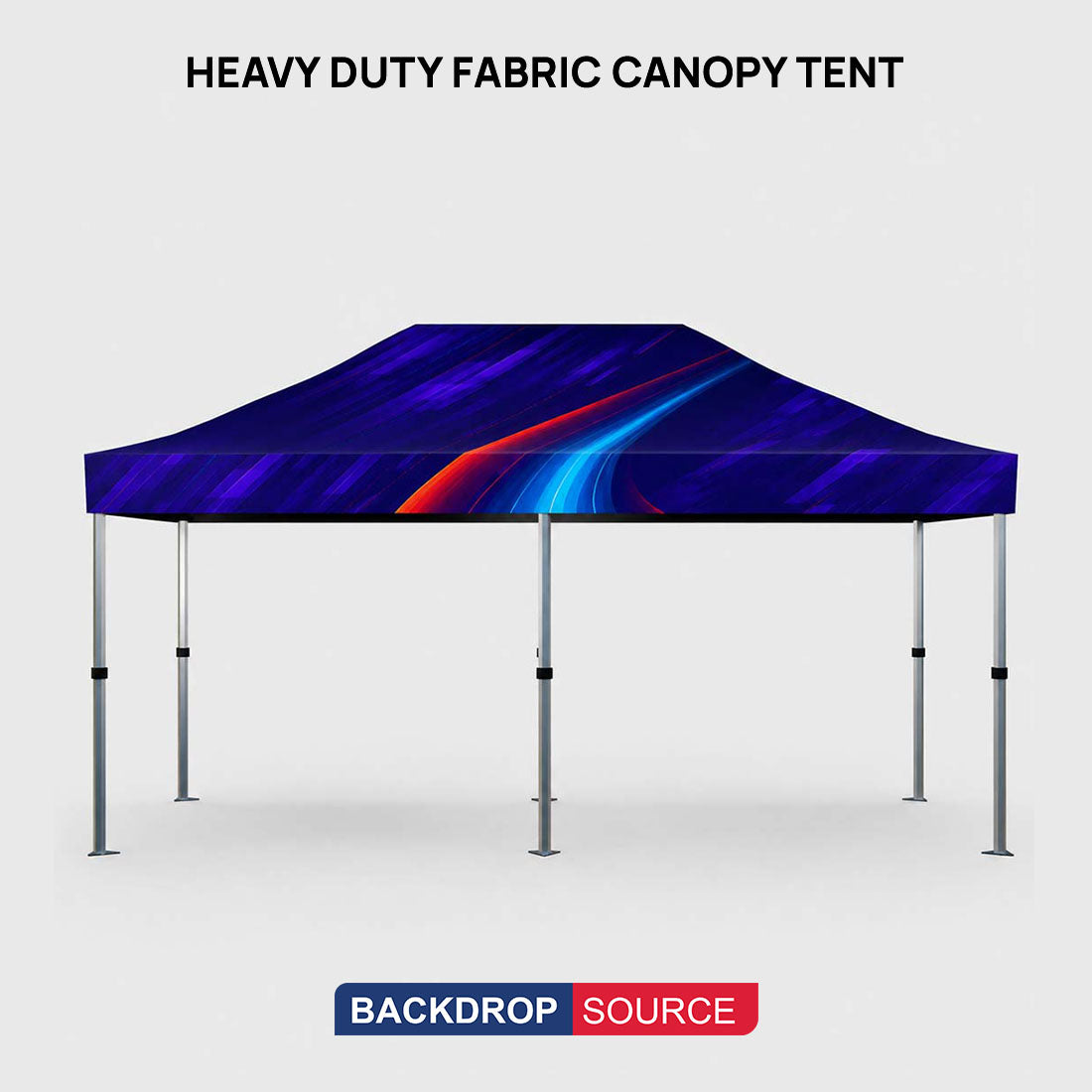 Heavy Duty Fabric Canopy Tent – 6m W x 3m H