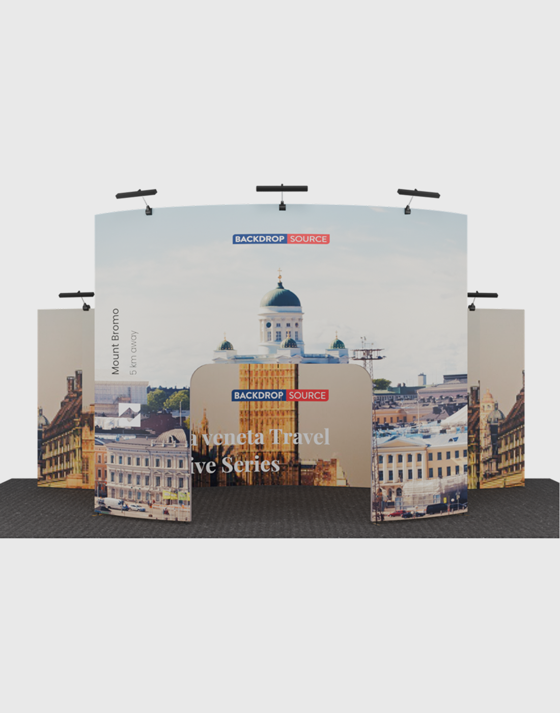 Portable Exhibit Display  3m x 6m - Model 6.