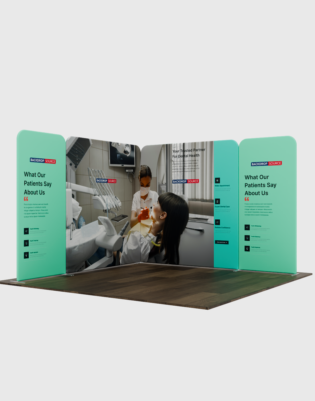 Magnetic Fabric Booth Display - Model 1 (3m x 3m)