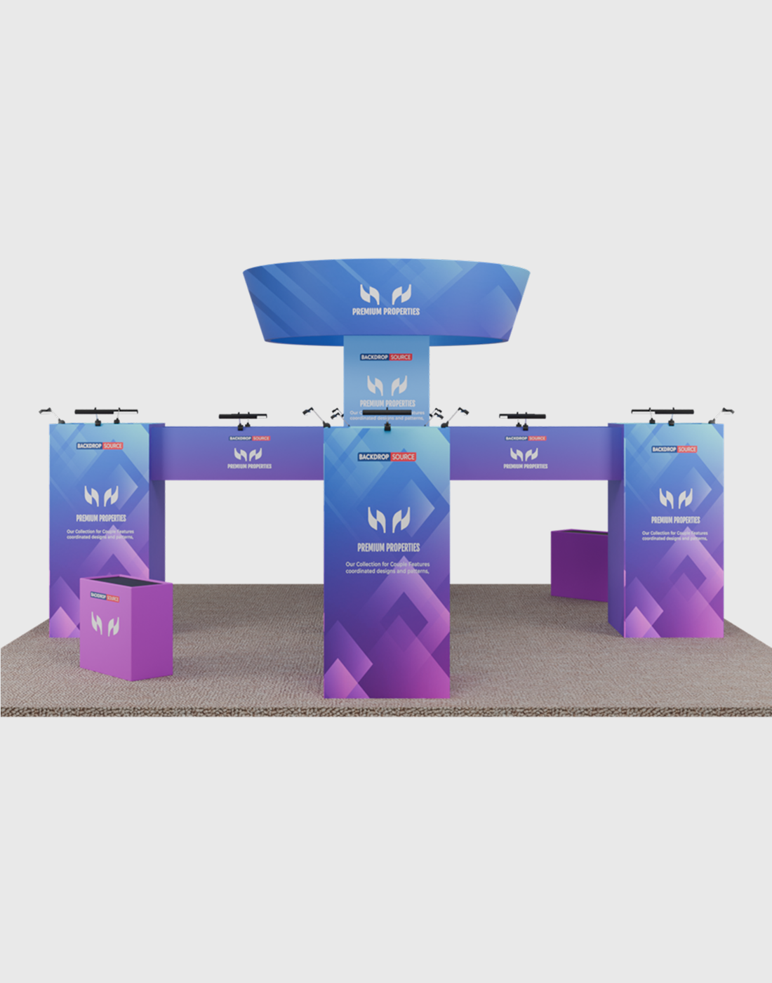 Modular Booth Kits 6m x 6m - Model 09