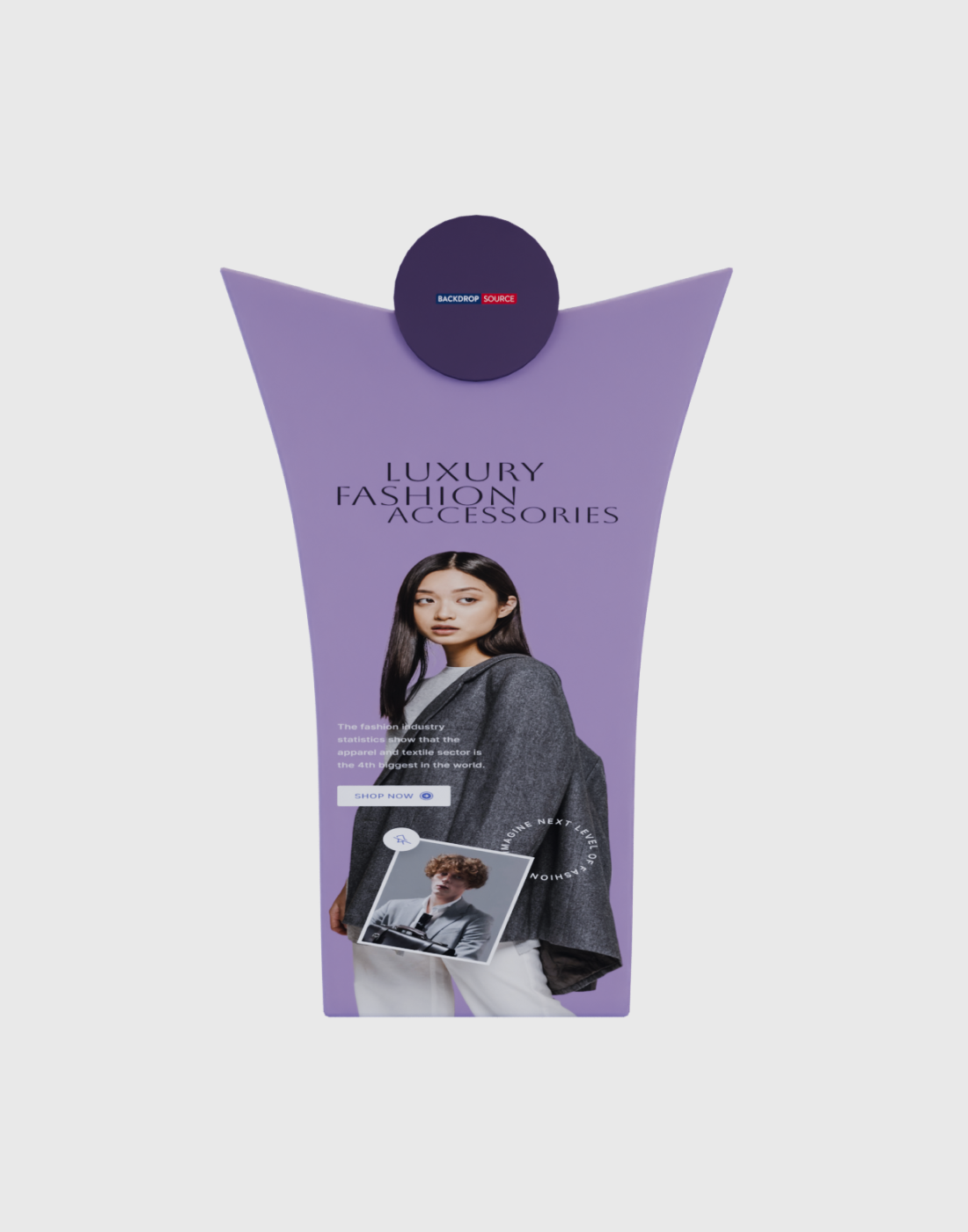 Crown Shaped Advertising Stand.