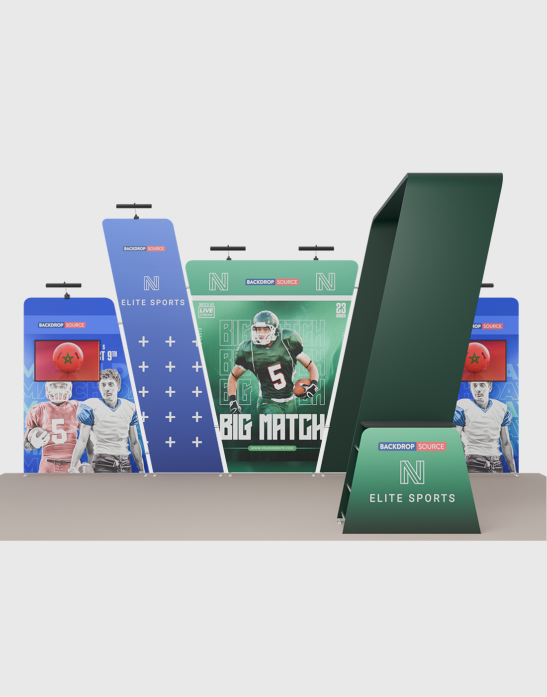 Portable Exhibit Display 6m x 3m - Model 16.