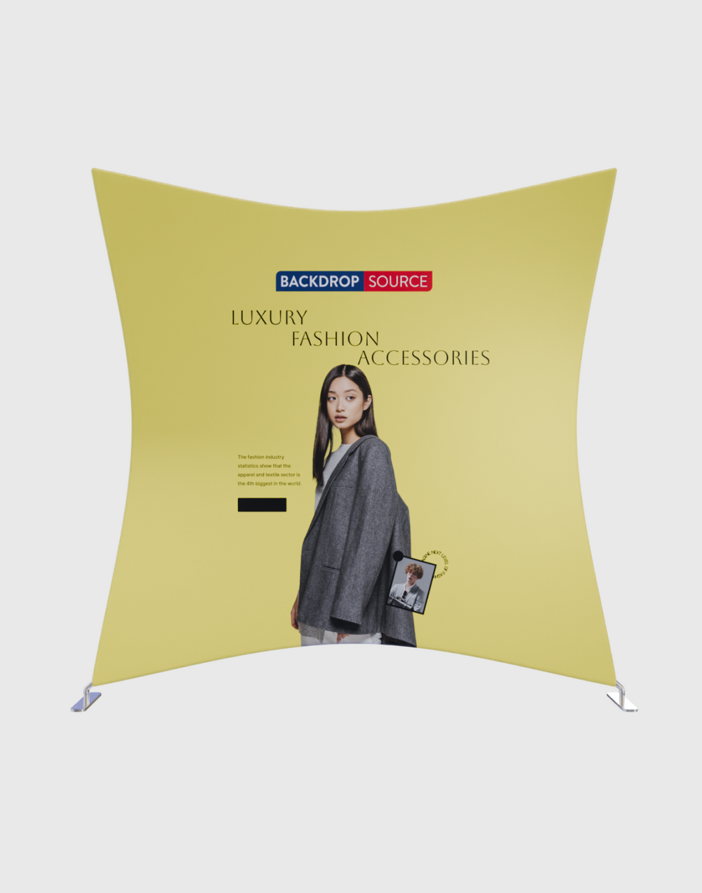 Kite Shaped Fabric Display.