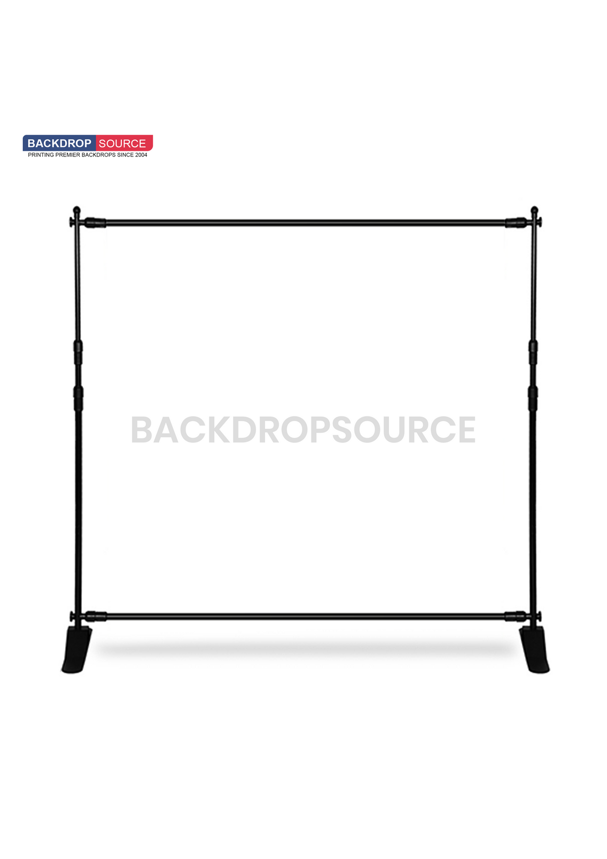 Fabric Backdrop Media Wall with Adjustable Stand.