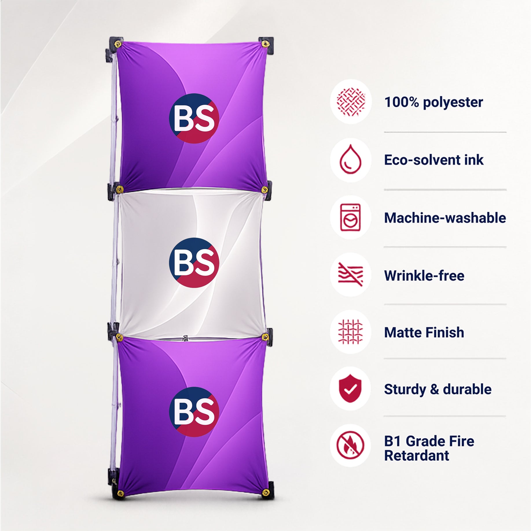 1 x 3 Fabric GeoMetrix Pop Up Grid Display
