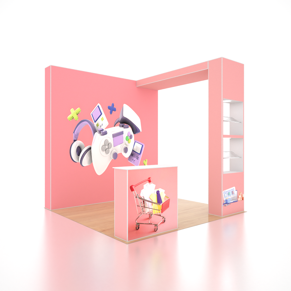 SEG Pro Popup Booth – Model 2 (3m x 3m)