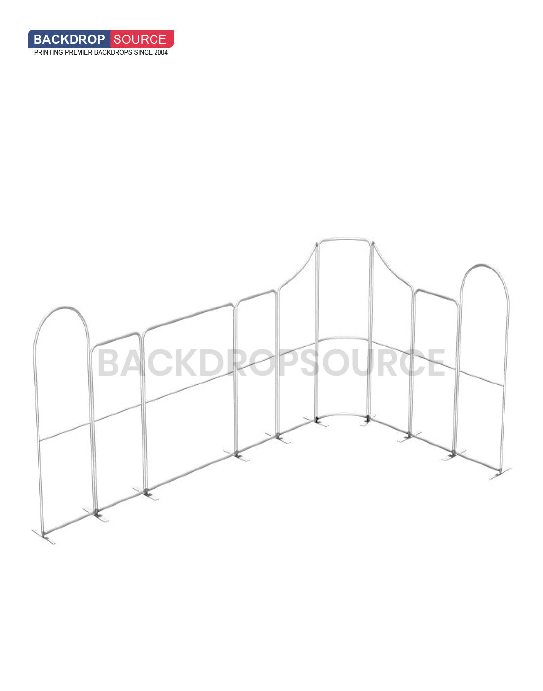 Magnetic Fabric Booth Display - Model 1 (6m x 6m)